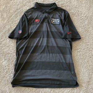 Large Nike Tampa Bay Buccaneers Polo - Very Limited Edition - Cancer Awareness